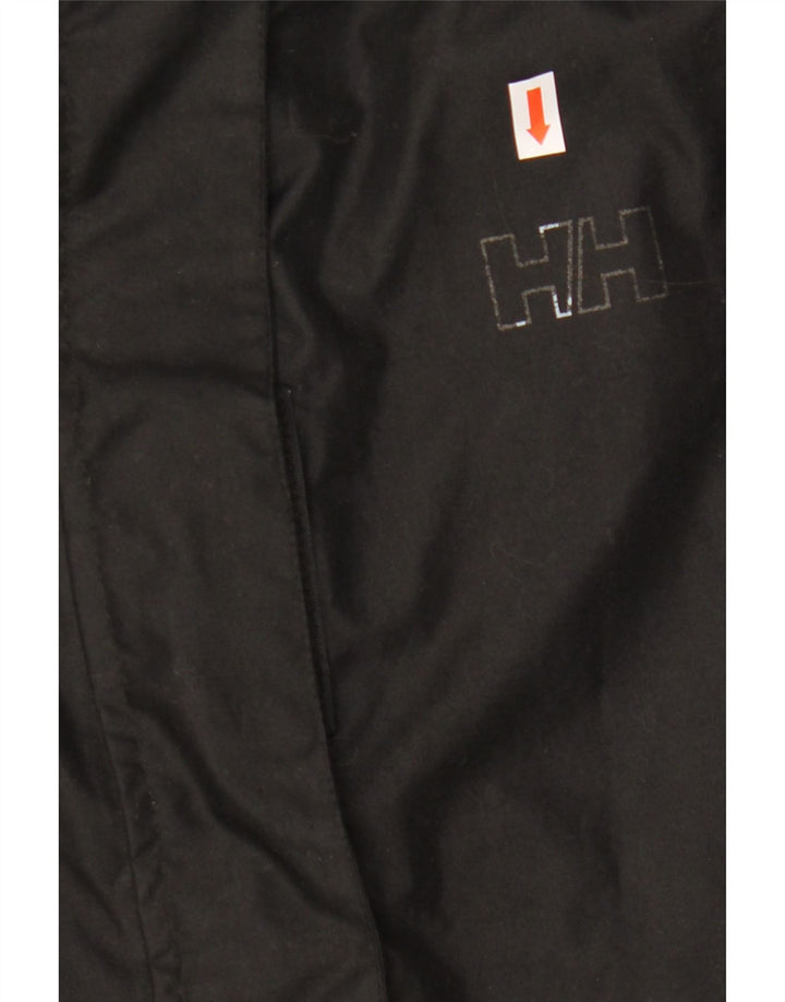 Jachetă de vânt cu glugă supradimensionată pentru femei Helly Hansen UK 10 Small Black