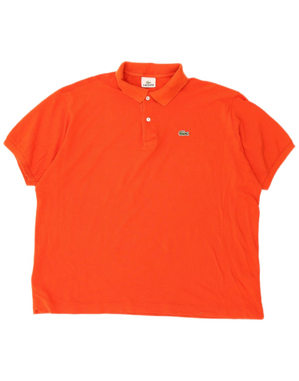 Tricou polo pentru bărbați Lacoste Mărimea 7 2XL Bumbac portocaliu