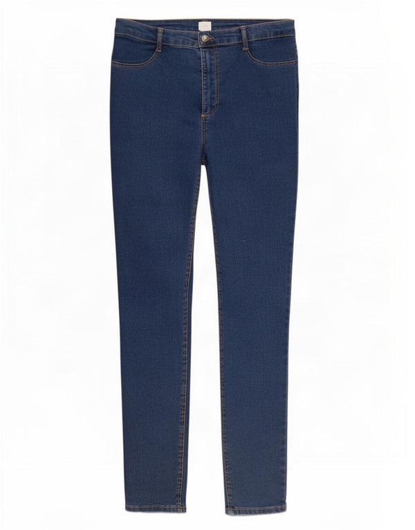 Blugi skinny pentru femei cu talie înaltă Zara EU 46 XL W36 L29 Albastru