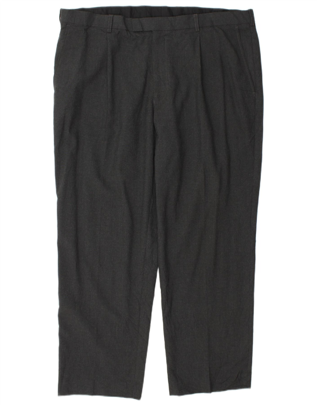 Pantaloni de costum conici pentru bărbați Marks & Spencer L42 L29 Poliester gri