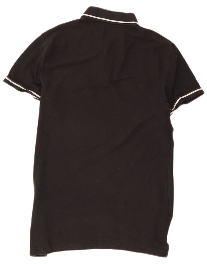 Tricou polo NIKE pentru bărbați, bumbac cu dungi negre medii