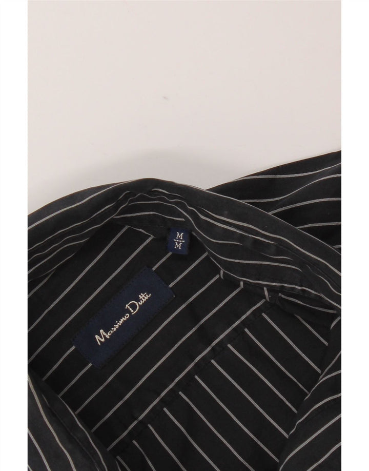 Cămașă Massimo Dutti pentru bărbați, cu dungi negre medii