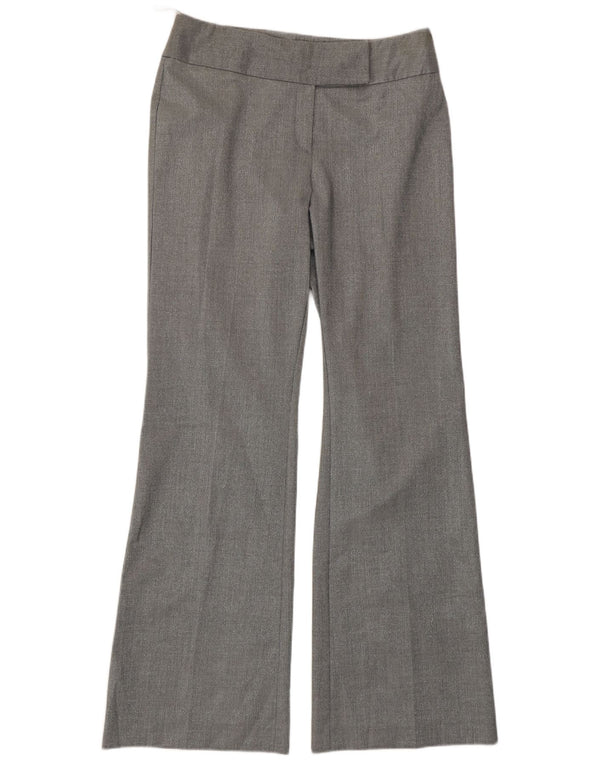 Pantaloni de costum Oasis pentru damă cu bootcut UK 10 Small W30 L32 Poliester argintiu