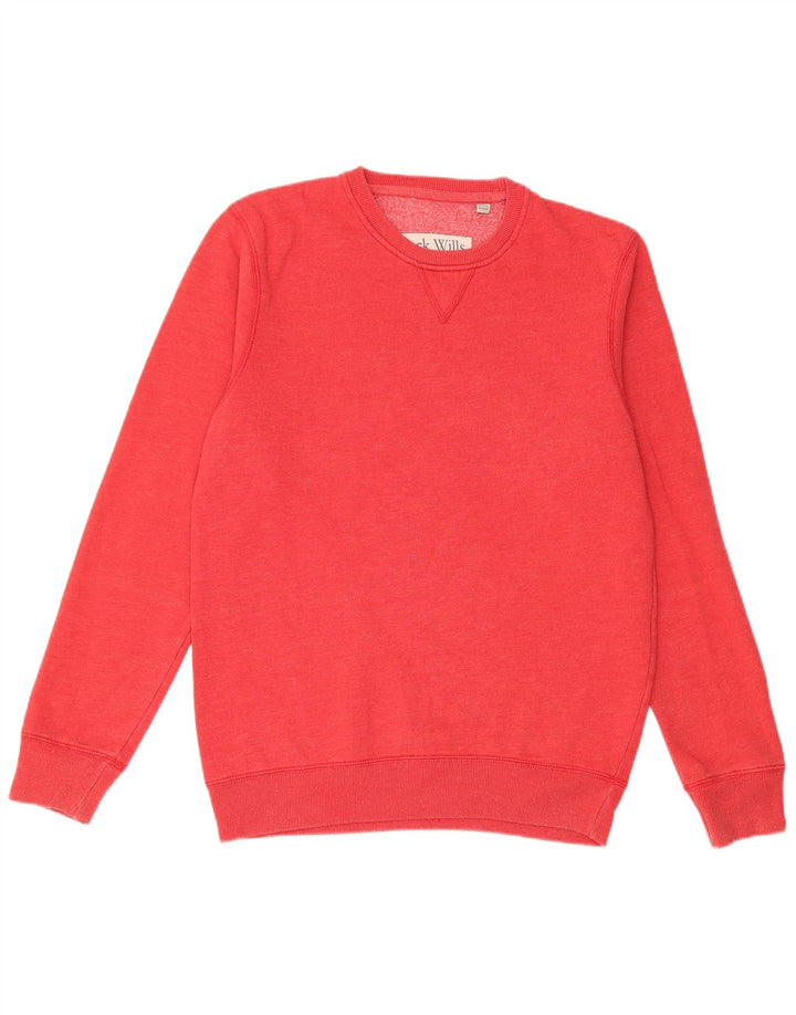 JACK WILLS Hanorac cu grafică pentru bărbați, pulover, bumbac roșu mediu