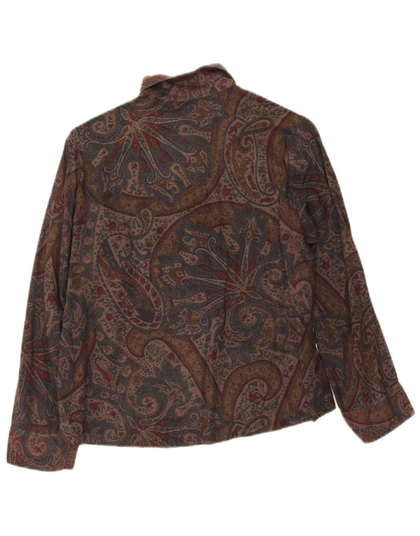Cămașă Vintage pentru femei UK 14 Medium Multicolor Paisley