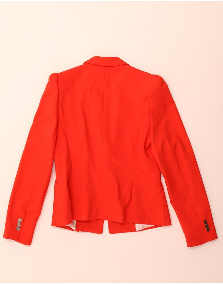 Sacou blazer pentru femei Zara cu 1 nasture UK 38 Medium Red Acetat