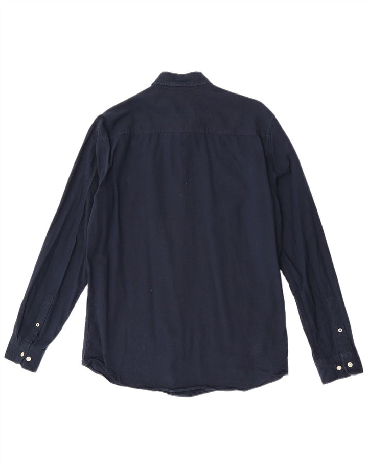 Cămașă pentru bărbați Jack & Jones Slim Fit Bumbac mediu albastru bleumarin