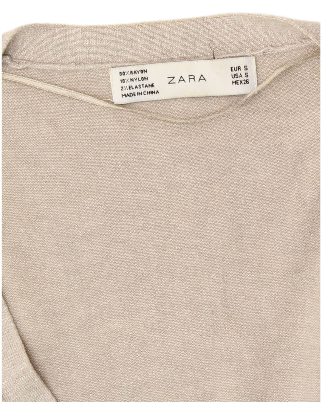 Pulover cardigan pentru femei Zara UK 10 Small Gri