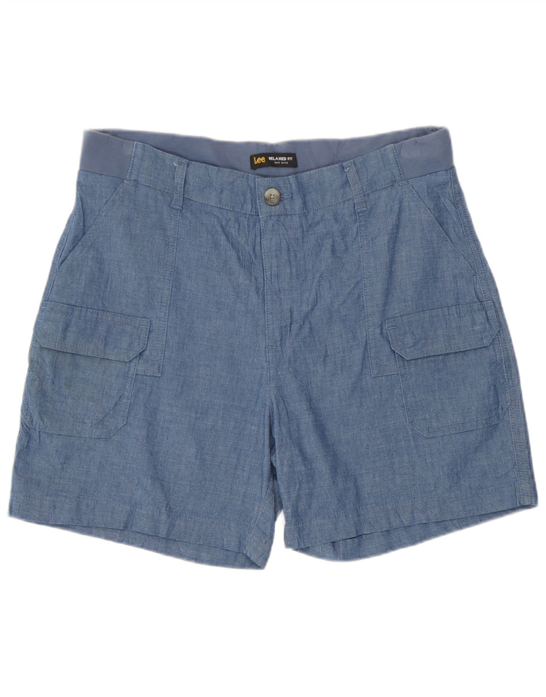 Pantaloni scurti cargo cu talie medie Lee pentru femei W34 Large Blue