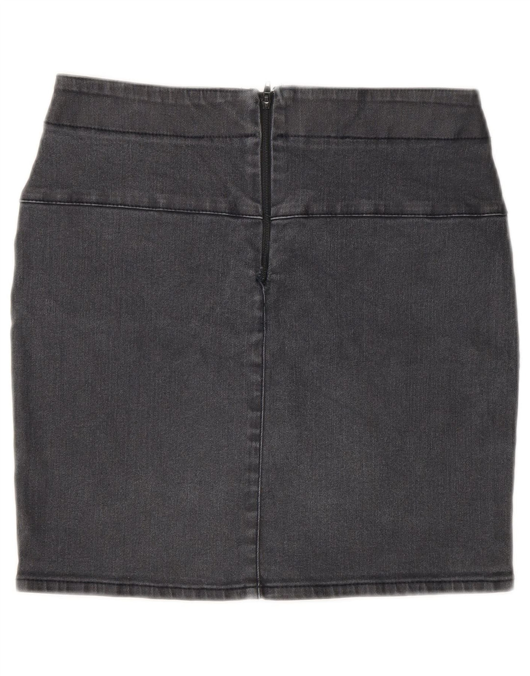 Fusta Mini Denim Zara Femei EU 36 XS W26 Gri