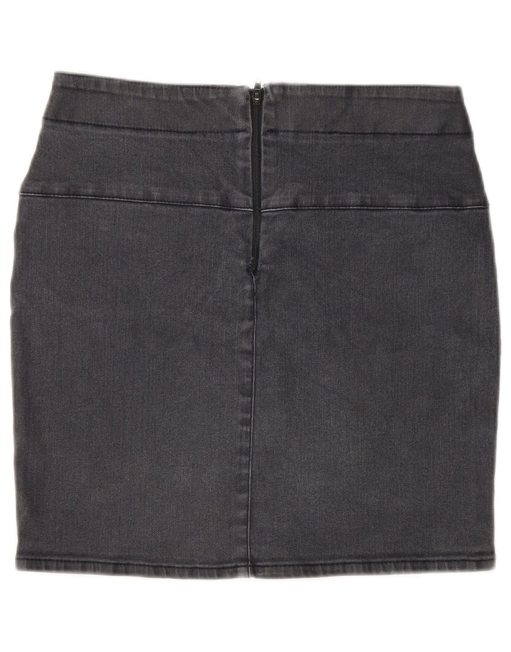 Fusta Mini Denim Zara Femei EU 36 XS W26 Gri