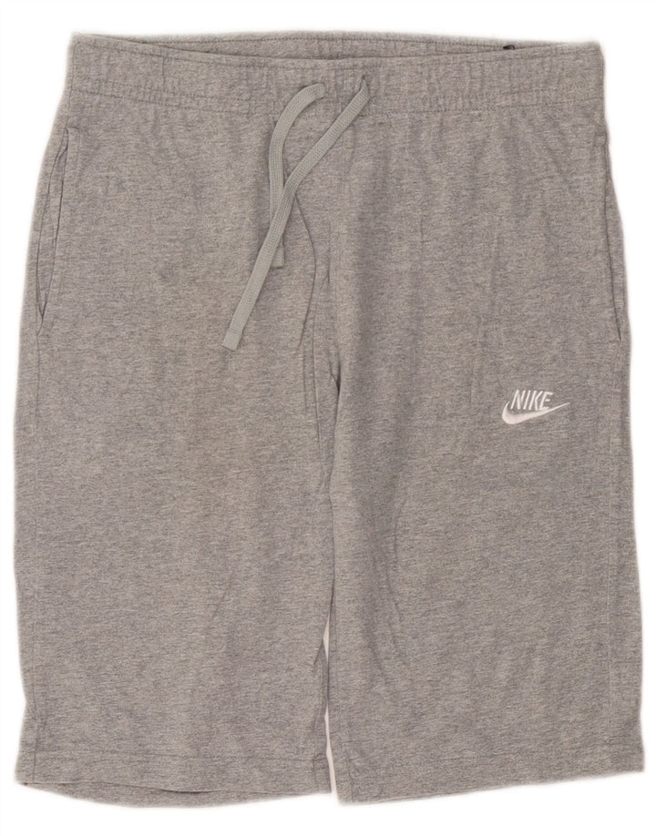 Pantaloni scurți sport Nike pentru bărbați, bumbac, gri mic
