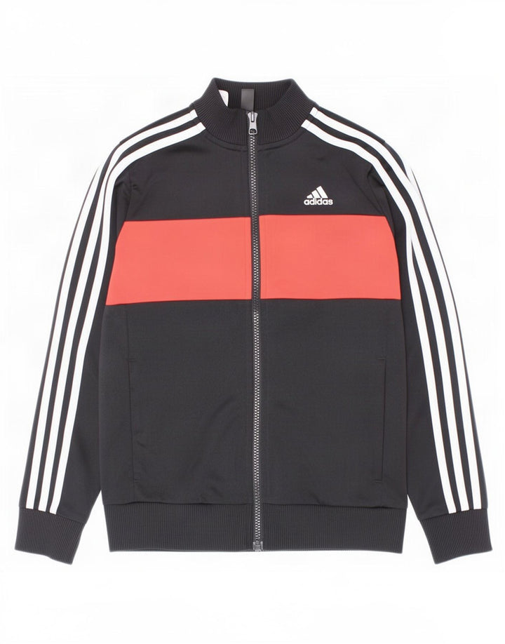 Jachetă de trening pentru băieți Adidas 9-10 ani, negru, poliester