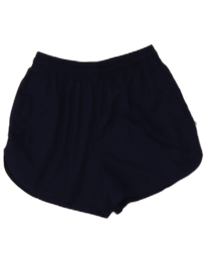 Pantaloni scurți sport Adidas pentru femei UK 12 Medium Bleumarin Poliester
