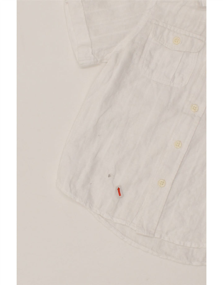 GAP Boys Short Sleeve Shirt 4-5 Years White Cotton Vintage Gap and Second-Hand Gap from Messina Hembry 