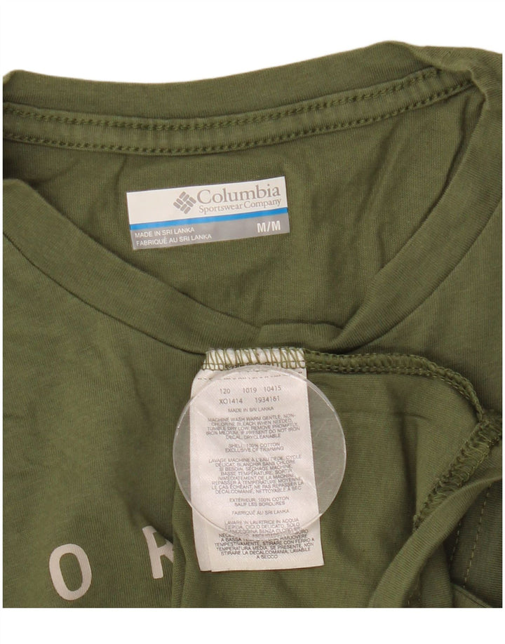 Tricou grafic Columbia pentru bărbați Top Mediu Kaki Bumbac