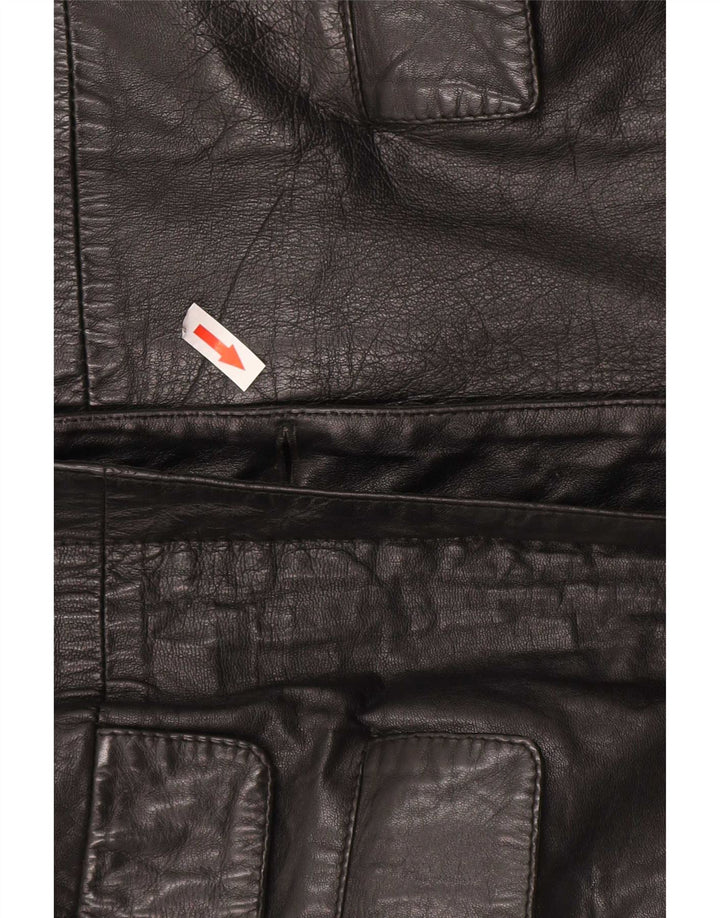 Palton din piele pentru femei Tenax IT 46 mare negru