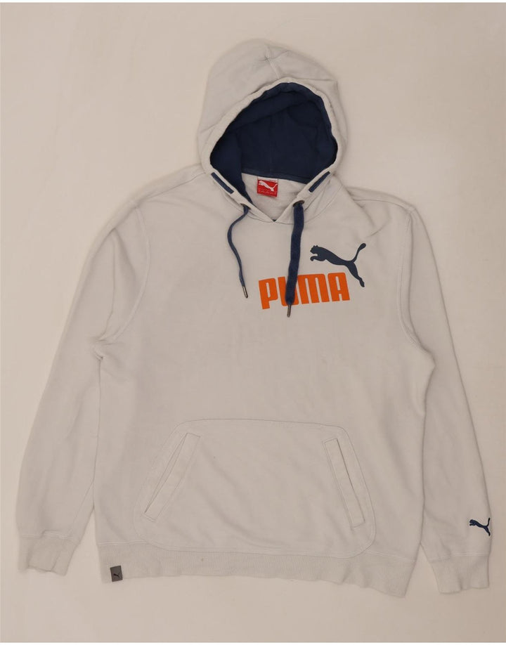 Pulover cu glugă grafic pentru bărbați PUMA XL, alb
