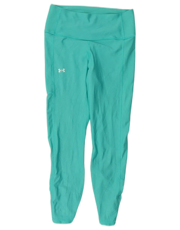 Leggings Capri Under Armour pentru femei UK 12 Poliester turcoaz mediu