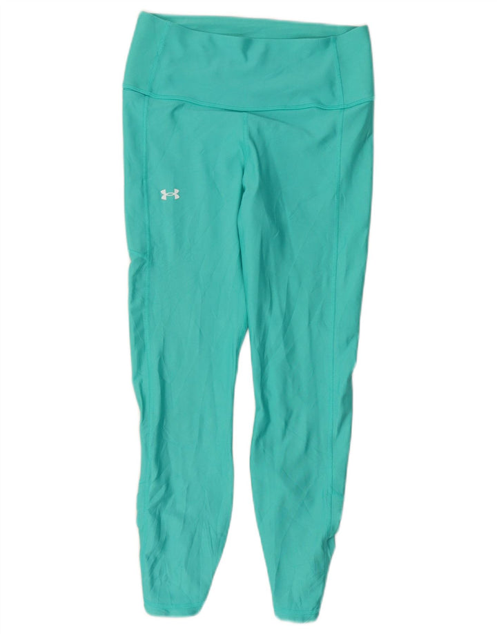 Leggings Capri Under Armour pentru femei UK 12 Poliester turcoaz mediu