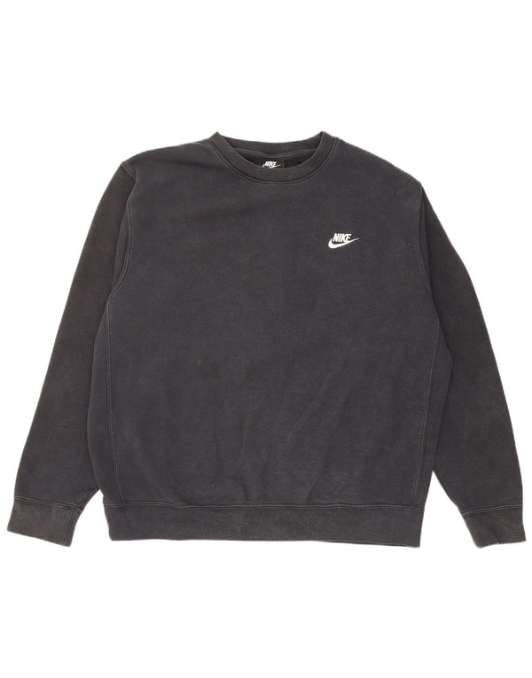 Pulover NIKE pentru bărbați, mare, negru, bumbac