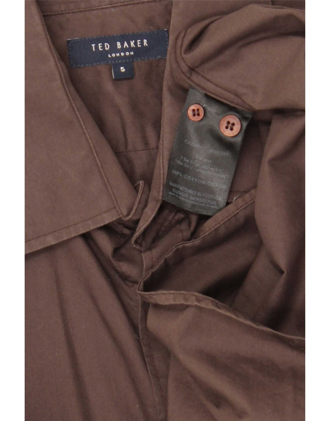 Cămașă pentru bărbați Ted Baker Mărimea 5, mare, maro, bumbac