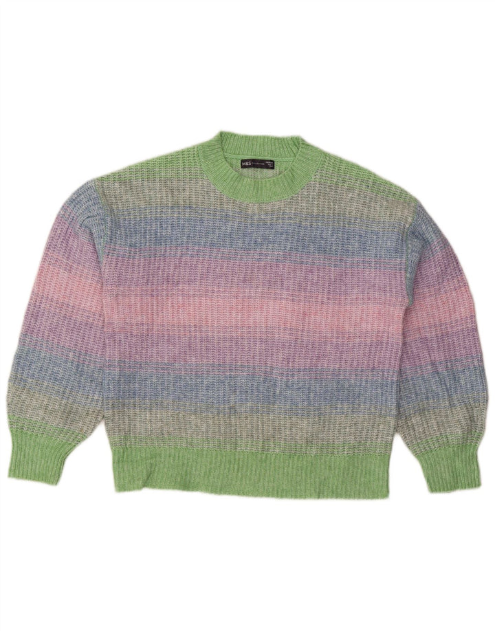 Pulover pentru femei Marks & Spencer cu decolteu triplu UK 14 Medium Multicolor