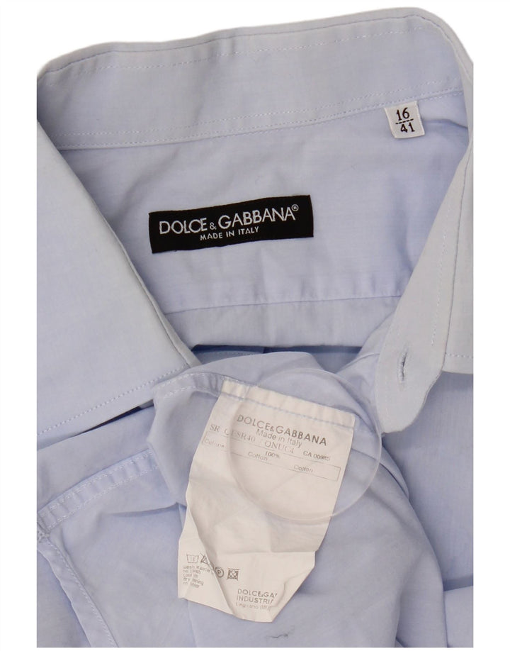 Cămașă pentru bărbați DOLCE & GABBANA Mărimea 16 41 Bumbac albastru mare