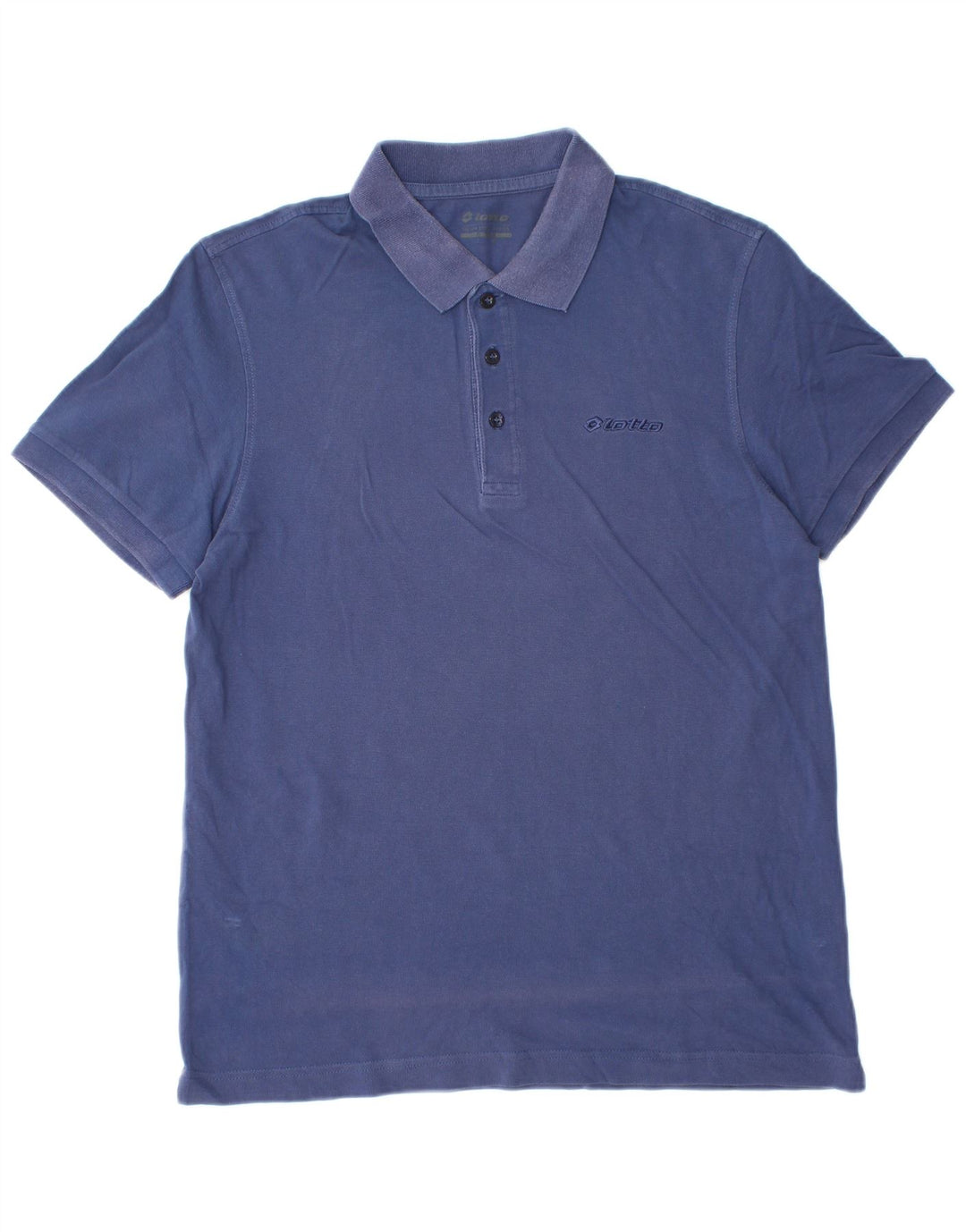 Tricou polo pentru bărbați Lotto, mare, albastru, bumbac