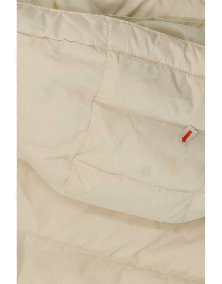 Jachetă căptușită cu glugă Tommy Hilfiger pentru femei UK 18 XL Poliester alb