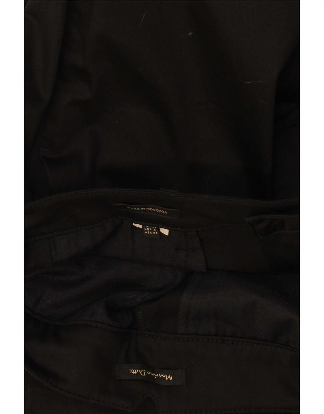 Massimo Dutti Pantaloni chino subțiri pentru femei EU 38 Small W28 L29 Negru