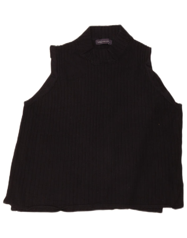 Crop Top fără mâneci pentru femei Marks & Spencer UK 20 2XL Viscoză neagră