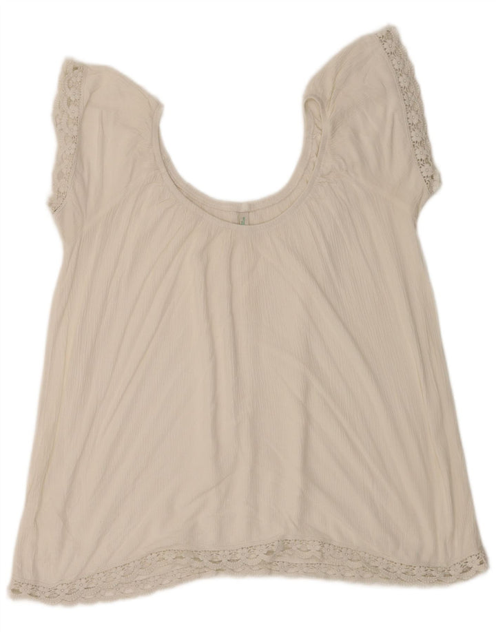 Bluză Benetton pentru femei UK 18 XL Alb