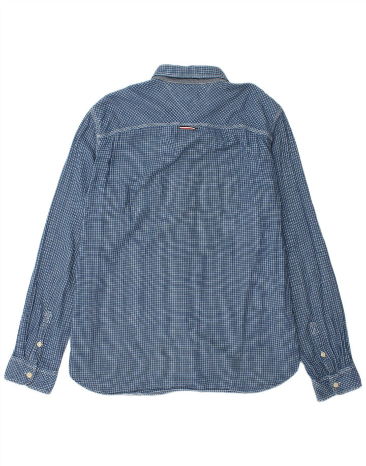 Cămașă pentru bărbați Tommy Hilfiger, mare, albastru, din bumbac