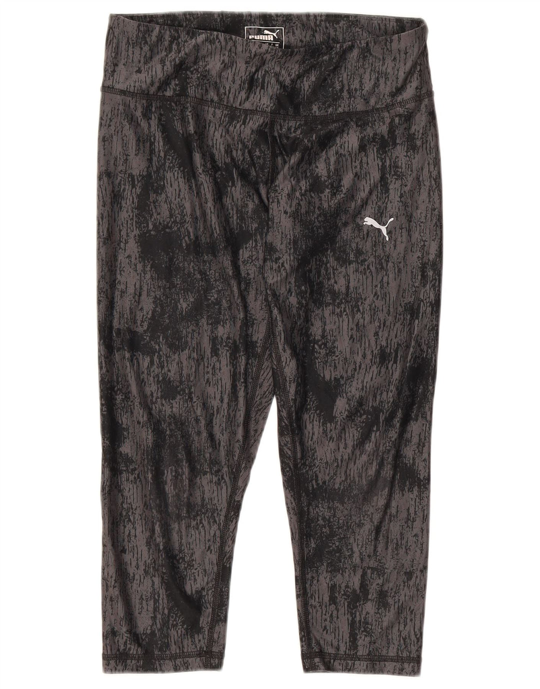 Leggings Capri Puma pentru femei UK 10 Small Black Tie Dye