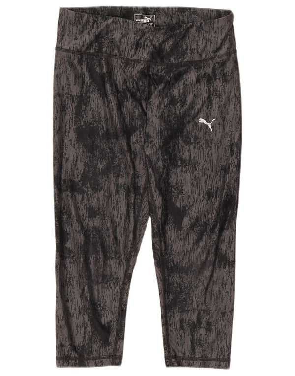 Leggings Capri Puma pentru femei UK 10 Small Black Tie Dye