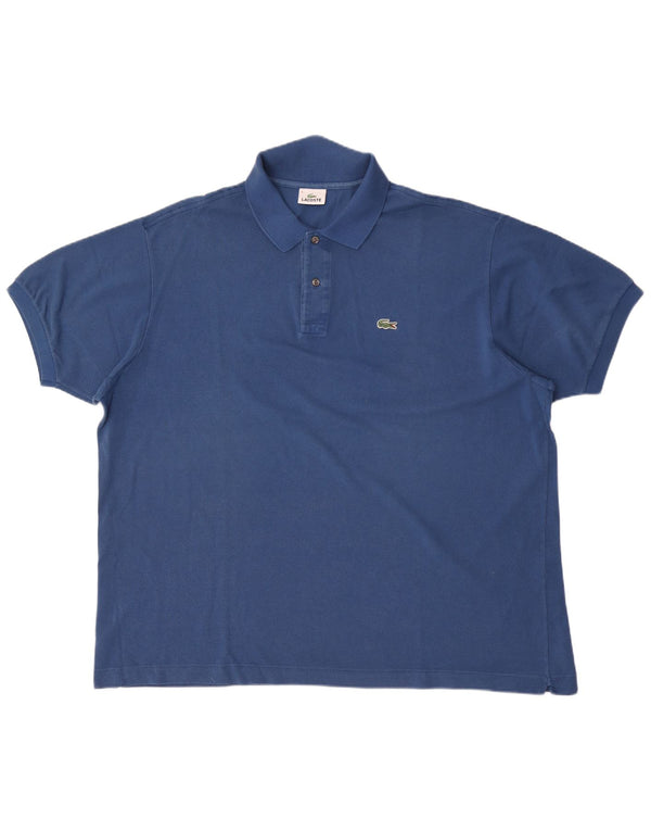 Tricou polo pentru bărbați Lacoste Mărimea 9 4XL Bumbac albastru