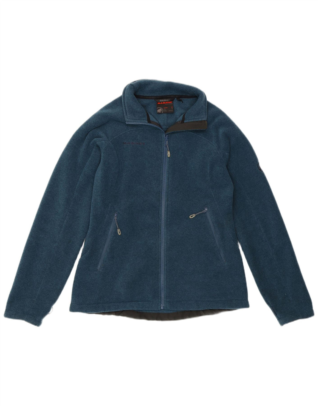 MAMMUT Womens Fleece Jacket UK 14 Medium Blue Polyester