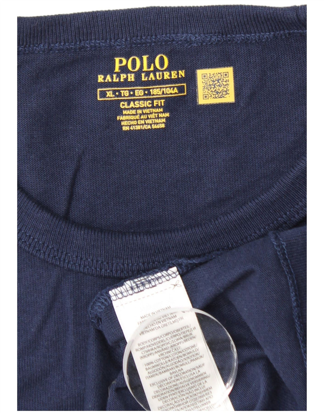 Tricou POLO RALPH LAUREN pentru bărbați cu croiala clasică Top XL bumbac bleumarin