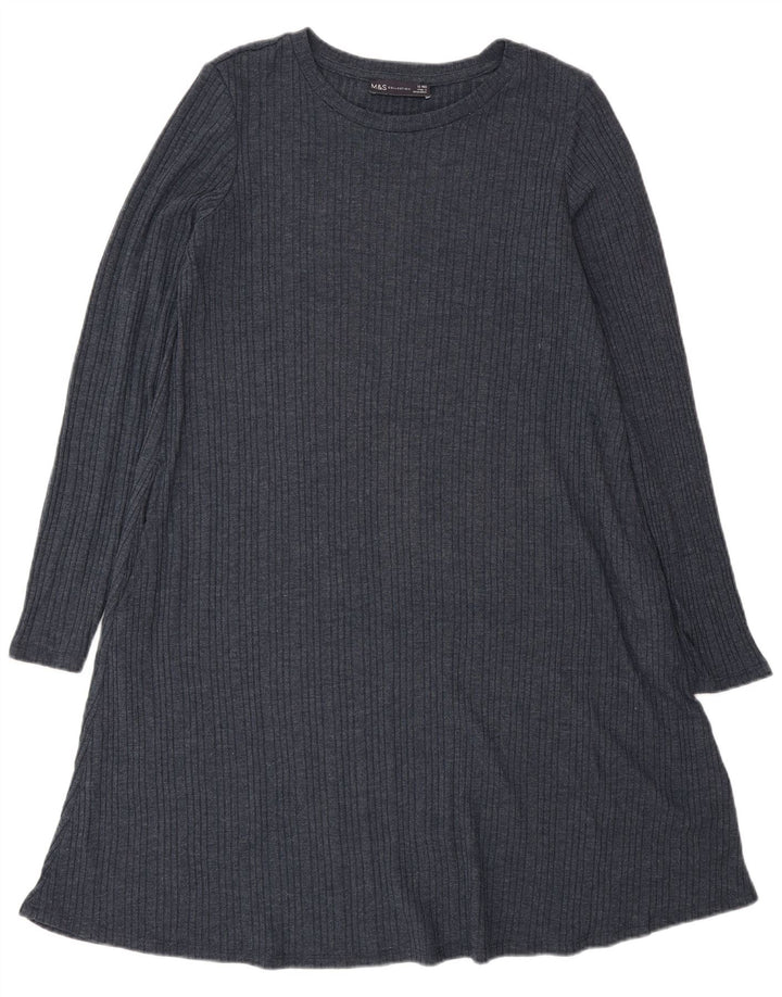 Rochie pulover pentru femei Marks & Spencer UK 12 Medium bleumarin Poliester