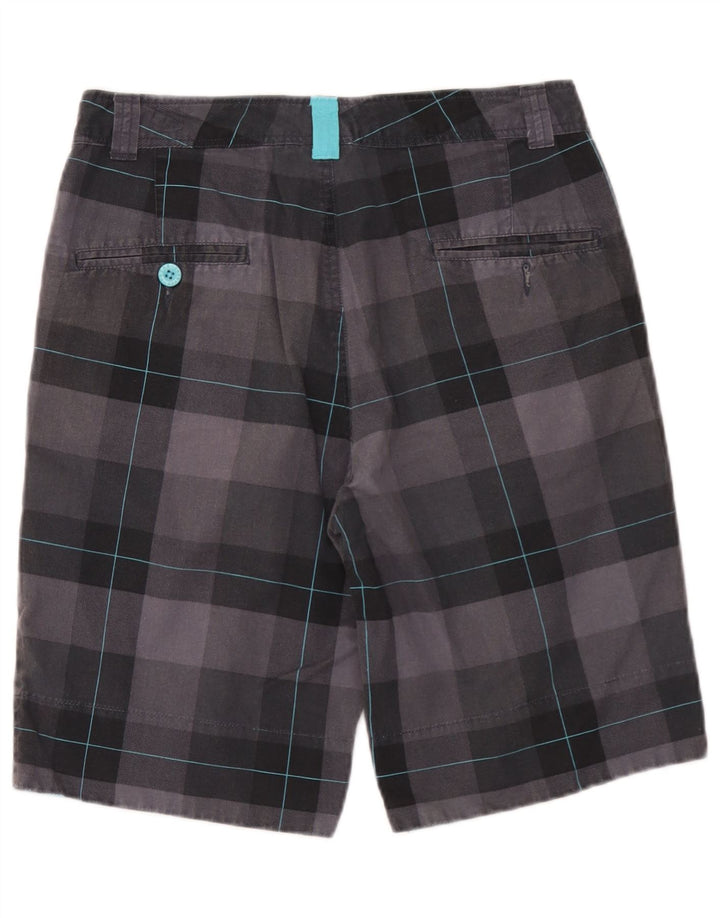 Pantaloni scurți chino pentru bărbați Sneaker Freak XS W29, bumbac cu carouri gri
