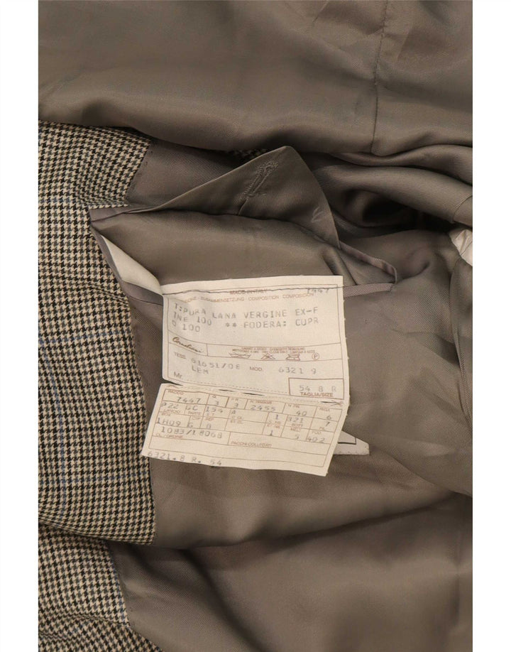 Jachetă pentru bărbați Corneliani cu 2 nasturi IT 54 2XL Gri Houndstooth