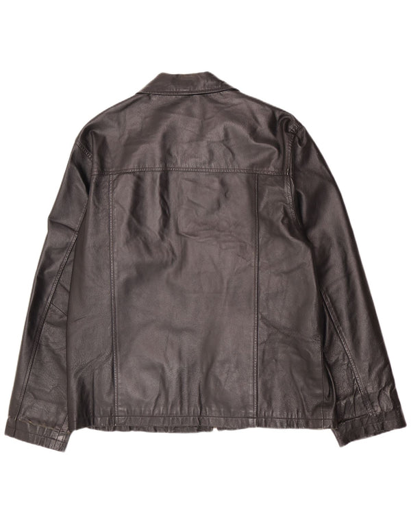Jachetă de piele pentru bărbați Henry Morell IT 50 Large Black