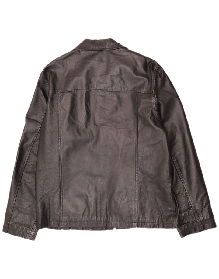 Jachetă de piele pentru bărbați Henry Morell IT 50 Large Black