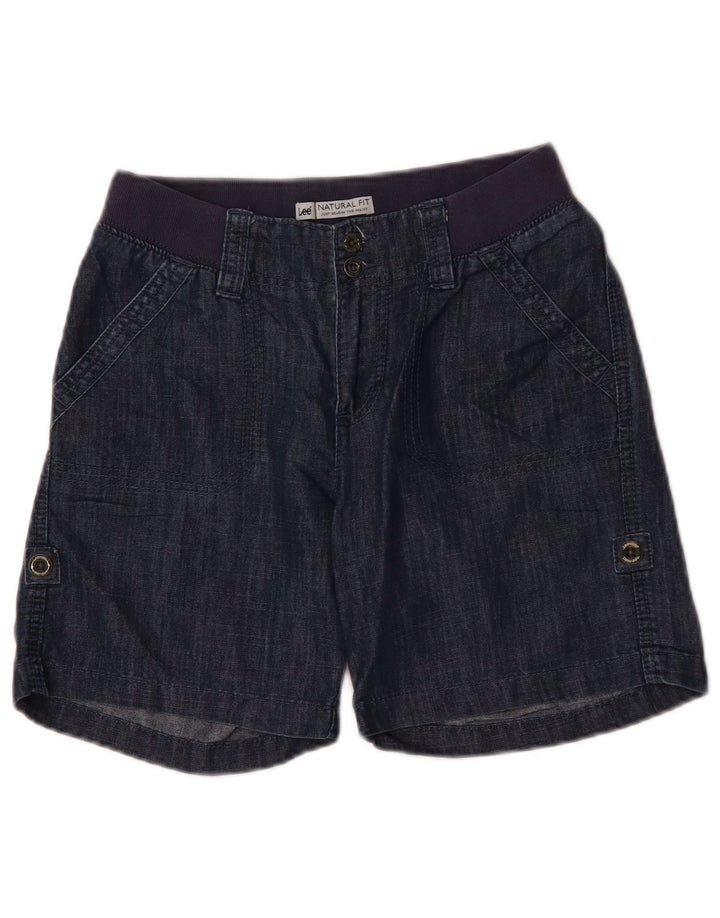 Pantaloni scurți chino pentru femei LEE Natural Fit W28, bumbac bleumarin mediu