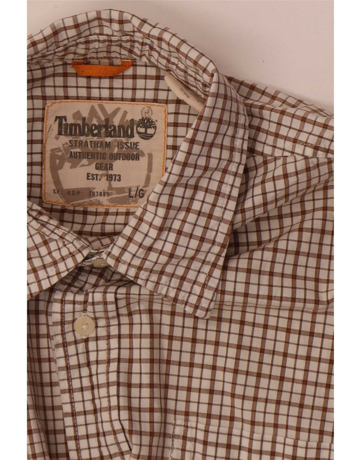 Cămașă cu mânecă scurtă Timberland pentru bărbați, cu carouri mari