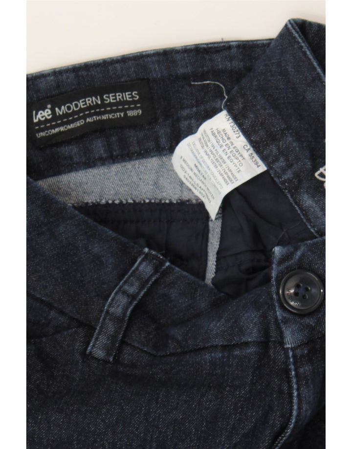 LEE Womens Curvy Straight Jeans US 8 Medium W30 L31 Navy Blue Cotton Vintage Lee and Second-Hand Lee from Messina Hembry 