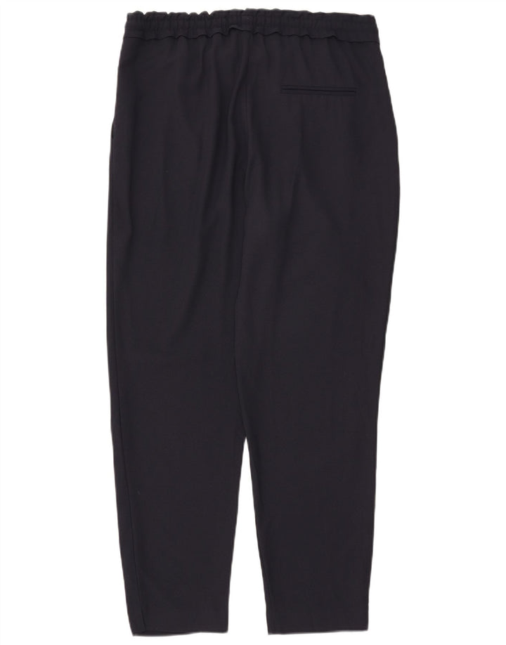 ZARA Womens Slim Trousers Medium W28 L27 Navy Blue Polyester
