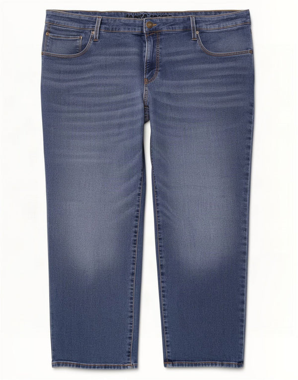 Jack & Jones Mens Straight Jeans W48 L30 Blue Cotton