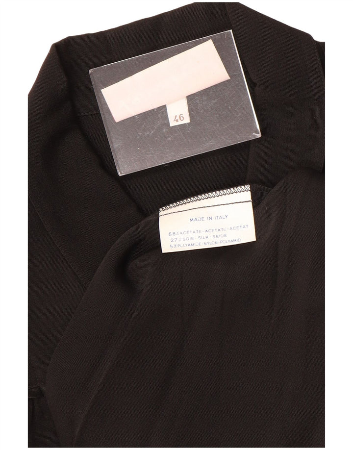 LAURA BIAGIOTTI Palton dama IT 46 Acetat mare negru